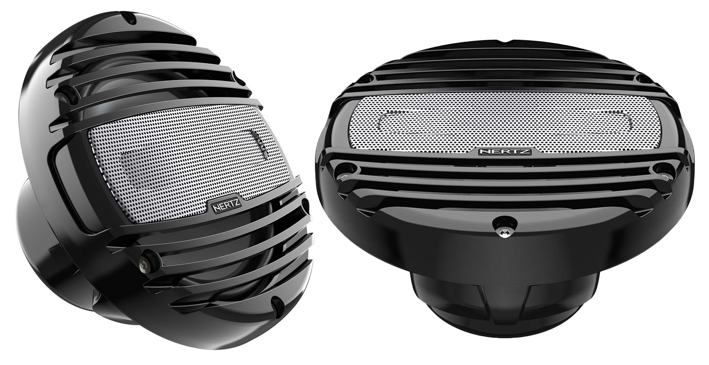 Hertz HMX 6.5-C 16,5cm-es koaxiális vízálló hangszóró fekete színben hajó audió 3