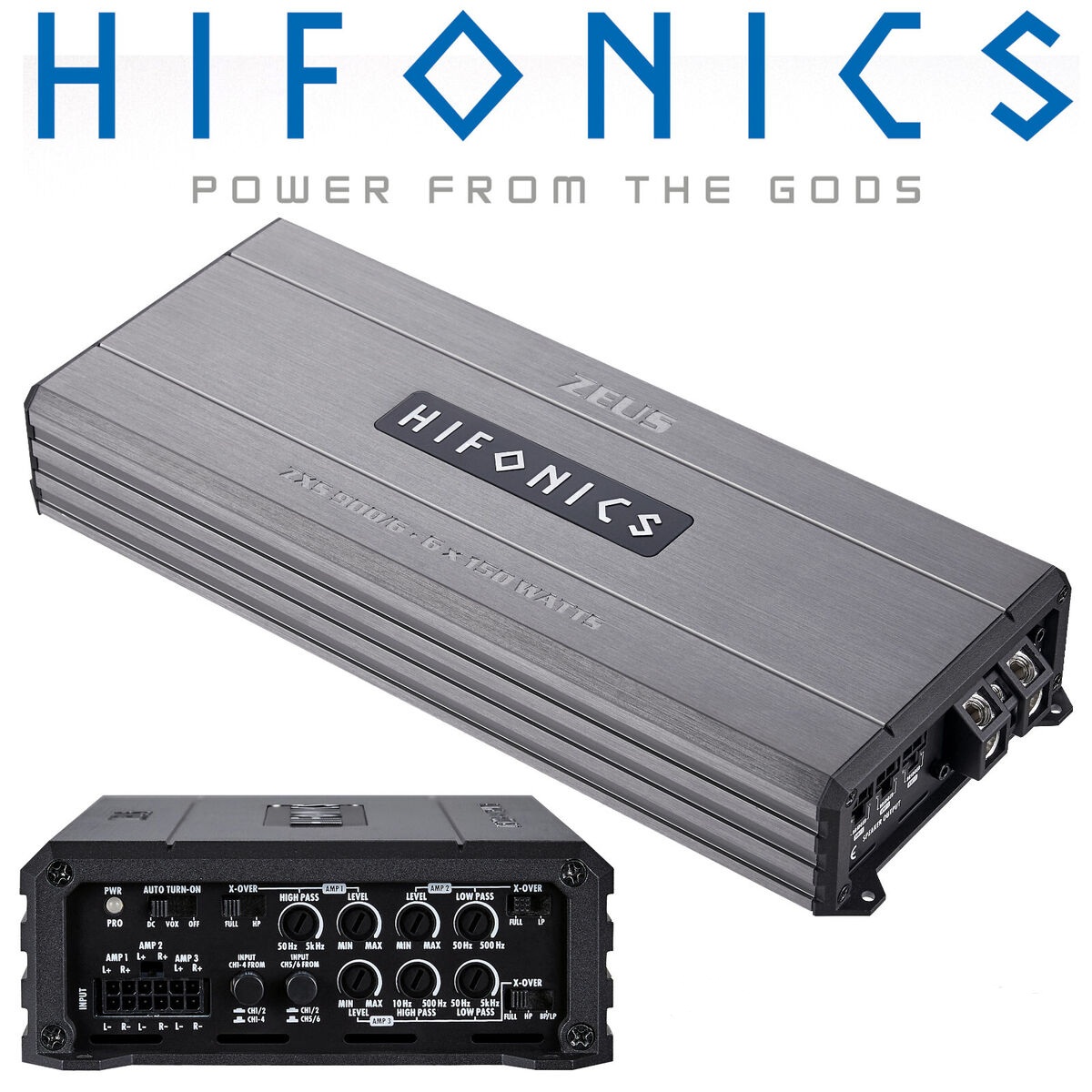 Hifonics ZEUS STREET ZXS900/6 6 csatornás autóhifi erősítő 0