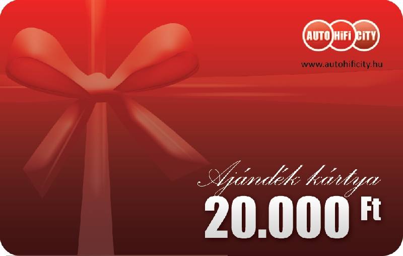 AUTOHIFI-CITY 20.000.- Ft-os autóhifi ajándék kártya 0