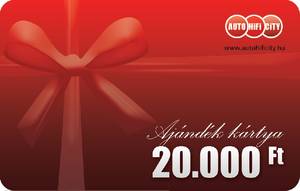 AUTOHIFI-CITY 20.000.- Ft-os autóhifi ajándék kártya