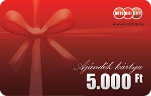 AUTOHIFI-CITY 5.000.- Ft-os autóhifi ajándék kártya