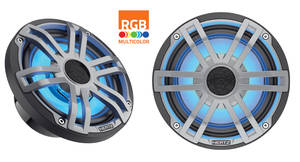 Hertz HEX 6.5 S-LD-G Vízálló koaxiális hangszóró RGB LED világítással hajó audió 1