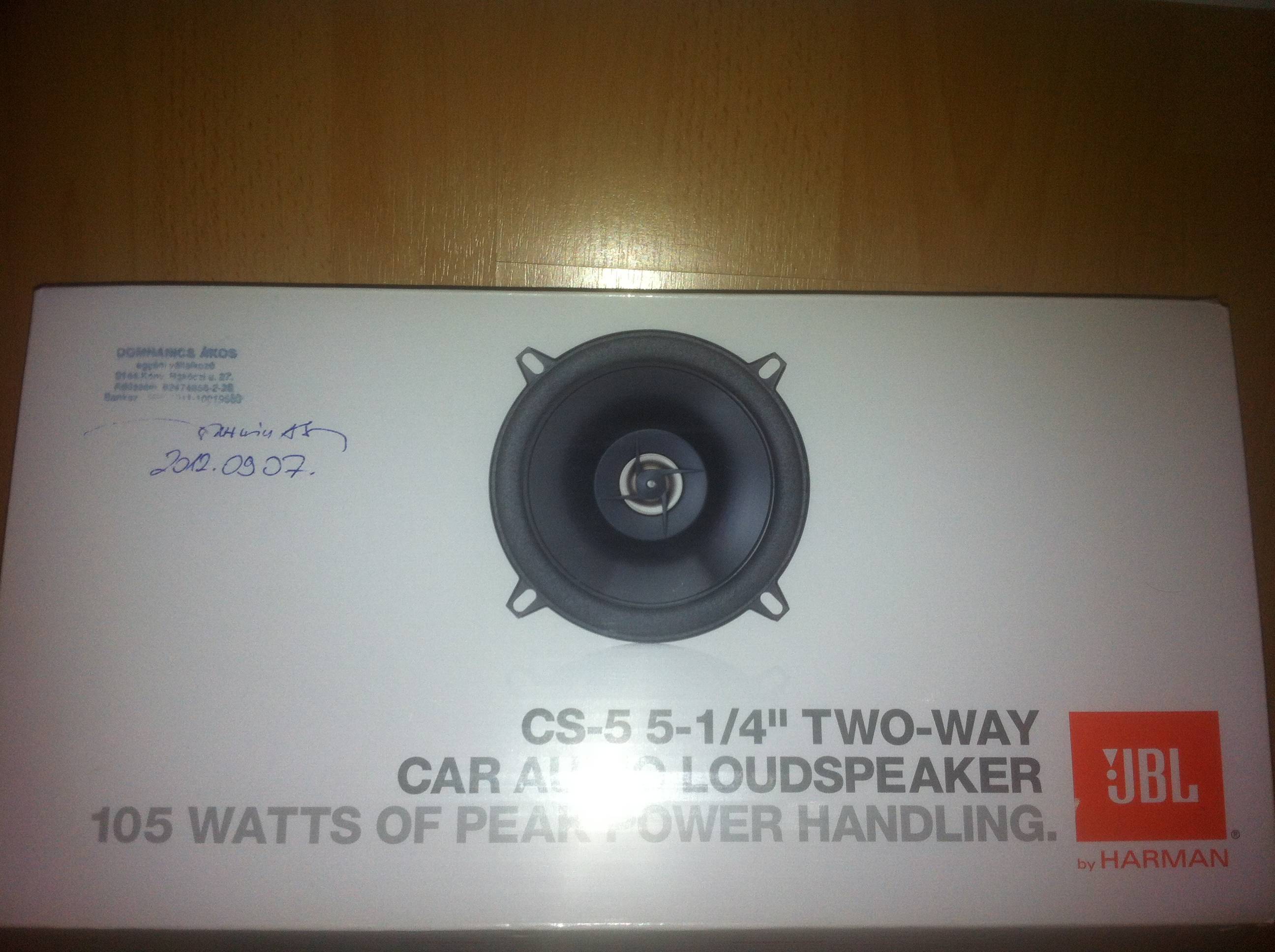 JBL CS-5,CS-6 16 cm-es autóhangszóró 0