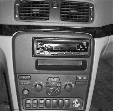 MECATRON Volvo S80 autórádió beépítő keret 572210 / C  Autospecifikus rádiókeret 1DIN 0