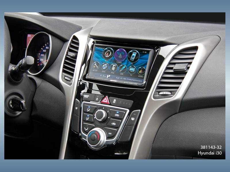 MECATRON Hyundai i30 (GD) 2012.03-> dupla DIN autórádió beépí  Autospecifikus rádiókeret 2DIN 0