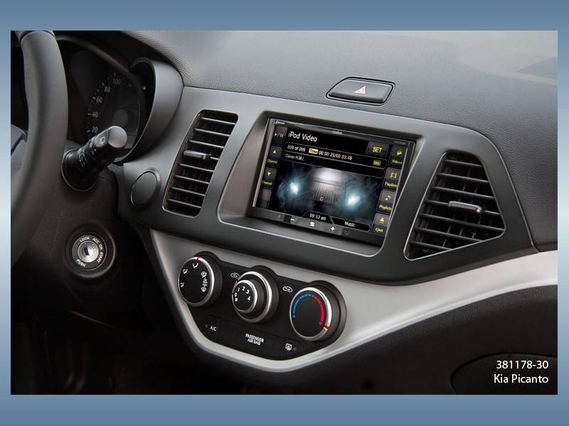 MECATRON Kia Picanto 2011.05-> dupla DIN autórádió beépítő k  Autospecifikus rádiókeret 2DIN 0