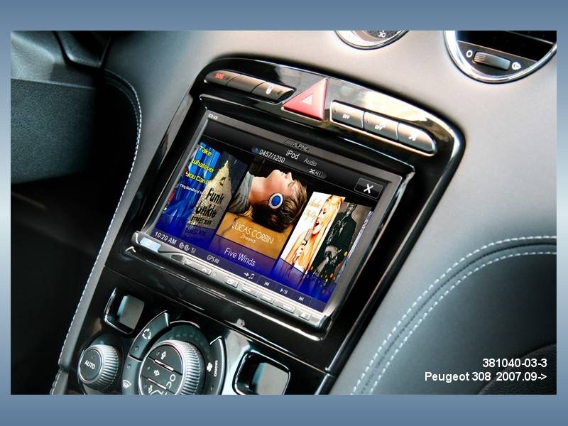 ACV Peugeot 308 2007.09-> dupla DIN autórádió beépítő k  Autospecifikus rádiókeret 2DIN 0