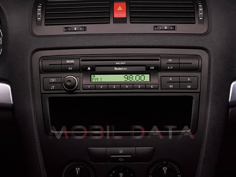 MECATRON Skoda Octavia rádióbeépítő keret Dupla ISO 572261-TT  Autospecifikus rádiókeret 2DIN 0