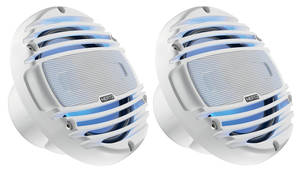 Hertz HMX 6.5-LD-TW Vízálló kétutas 16,5 cm-es koax hangszóró, fehér színben, LED világítással hajó audió