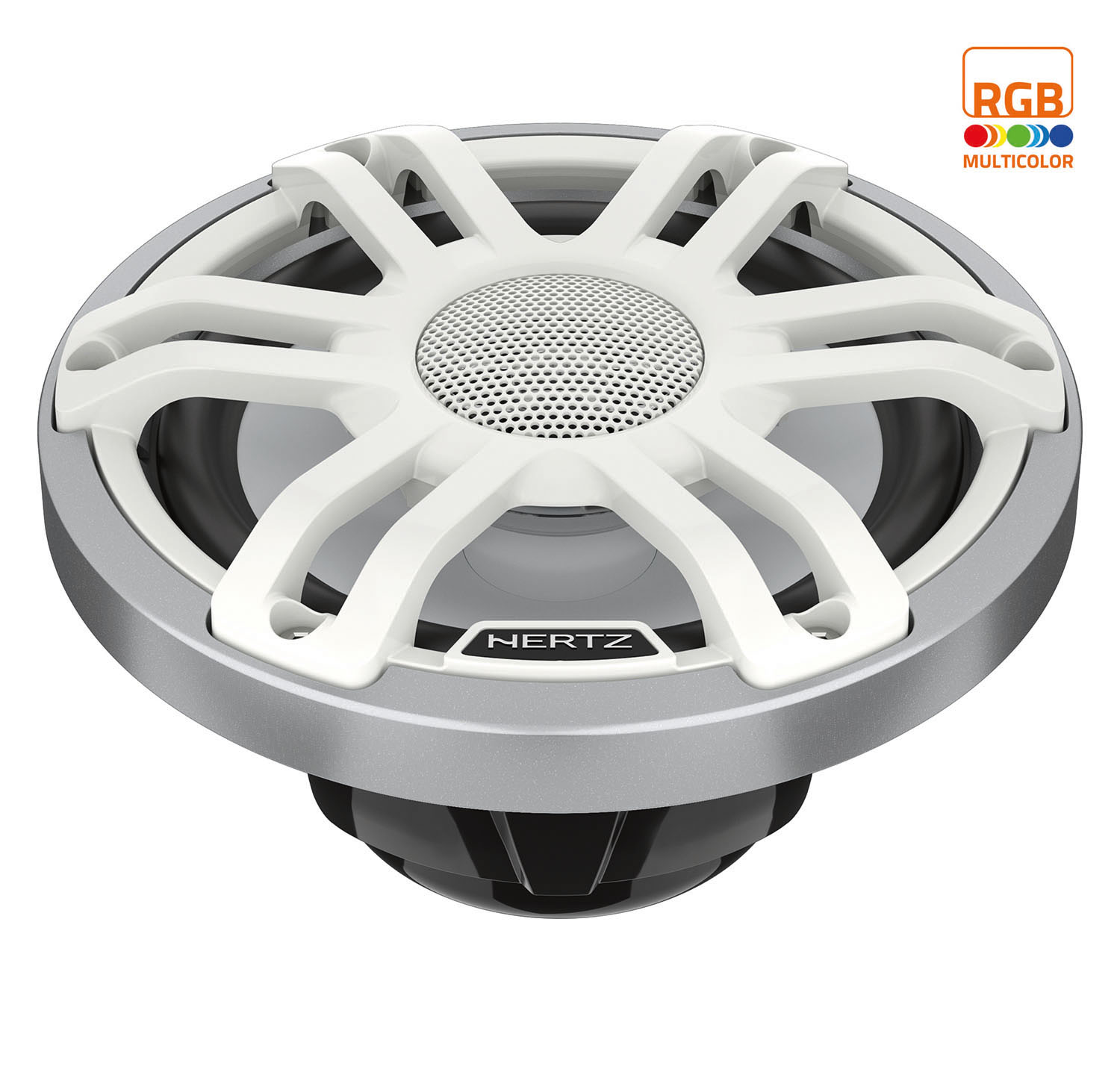 Hertz HMX 6.5 S-LD-SW High End, coax, vízálló hangszórópár, többszínű LED-es megvilágítással hajó audió 1