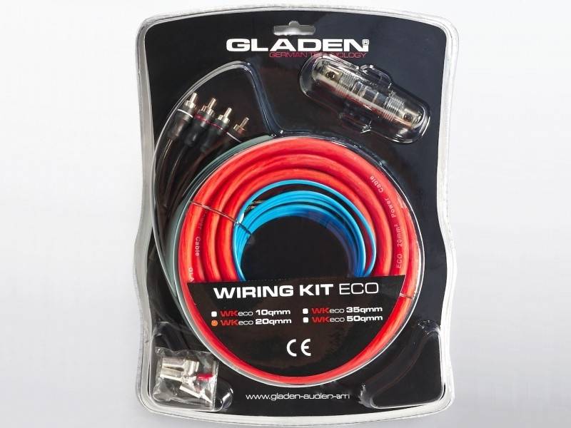 MANUFACTURER Autóhifi kábel készlet 20 mm? erősítő bekötéshez Gl  kábelszett autóhifi bekötéshez 0