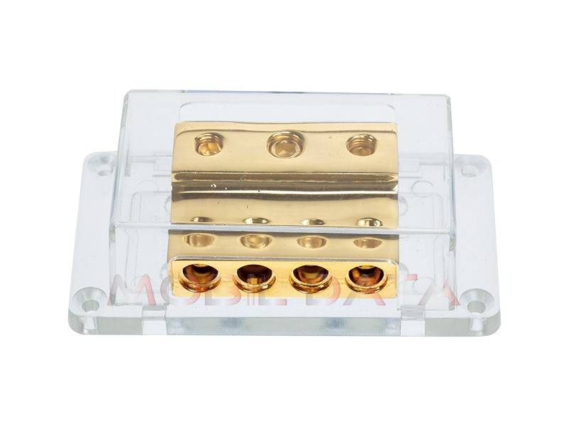 ACV Táp elosztó blokk negatívhoz 1x50mm2 + 2x20mm2 bemenet é  autóhifi tápelosztó blokk 0
