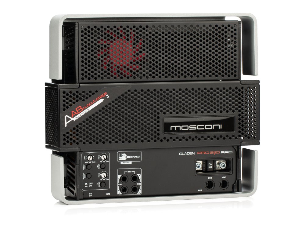 Mosconi PRO 2-10 AAB 2 csatornás High Performance 2 csatornás autóhifi erősítő 8
