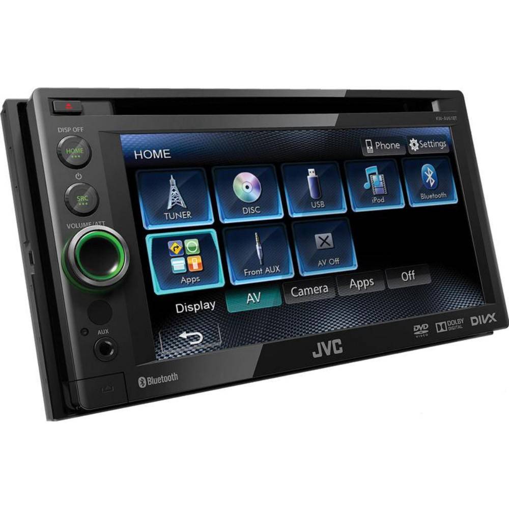 KW-AV61BT Dupla DIN multimédiás fejegység Bluetooth kihangositással 2din CD autórádió 0