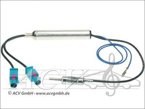  1524-05 2 Fakra DIN antenna adapter fantom táppal  Autó antennák és kiegésszítők
