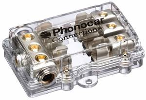 Phonocar 4/488  3-as tápelosztó Szerelési anyagok erősítő bekötéséhez