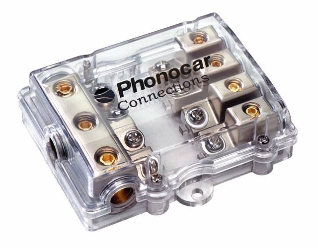 Phonocar 4/499  4-es tápelosztó (AFC) autóhifi tápelosztó blokk 0