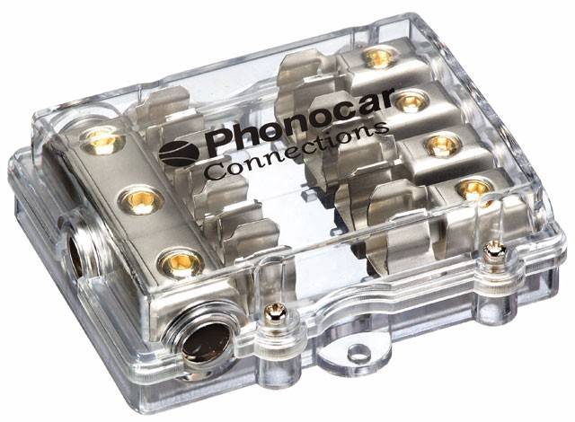 Phonocar 4/489  4-es tápelosztó autóhifi tápelosztó blokk 0