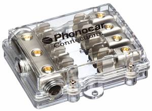 Phonocar 4/489  4-es tápelosztó Szerelési anyagok erősítő bekötéséhez