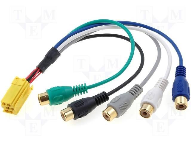 1441-03 Mini Iso 4RCA+Sub Autó specifikus ISO csatlakozó 0