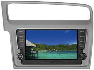 Phonocar 3/053 Volkswagen Golf VII, 2DIN rádió beépítőkeret, szatén szürke színű  Autospecifikus rádiókeret 2DIN