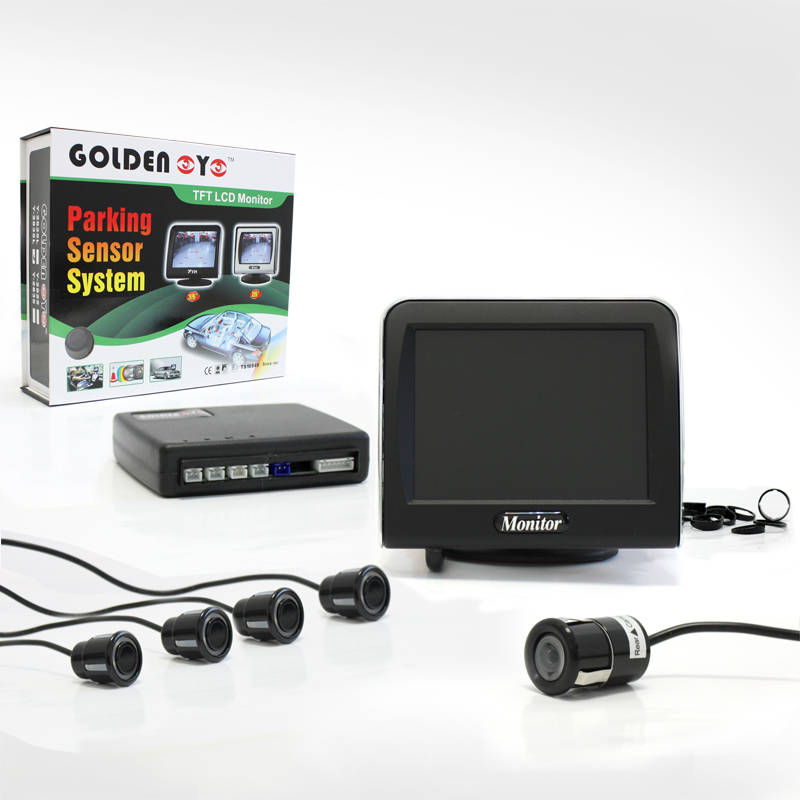 Golden Eye Tolatóradar és tolatókamera 3,5" TFT/LCD kijelzővel  Tolatókamerák és tolató radarok 0