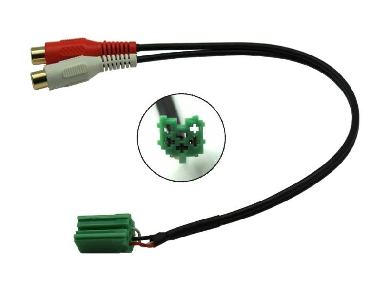 ACV AUX-IN kábel Renault autókhoz (Carminat rádióhoz) RCA al  Autospecifikus AUX adapter és Bluetoot egység 0