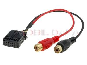MECATRON AUX-IN kábel Ford autókhoz RCA aljzattal  Autospecifikus AUX adapter és Bluetoot egység