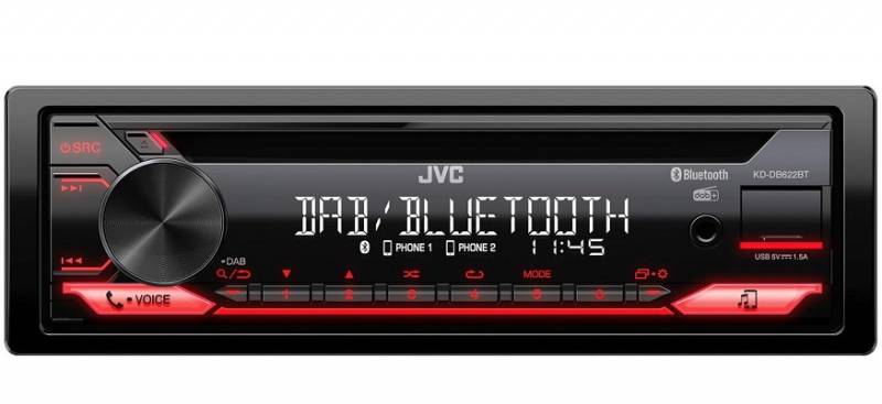 JVC KD-DB622BT DAB tuneres autórádió autórádió 0