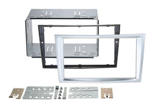  Opel Astra H, Corsa D, Zafira B dupla DIN r?di? be?p?t? keret, matt kr?m (matt-chrome) 381230-24-4 Dupla DIN rádió beszerel? keretek