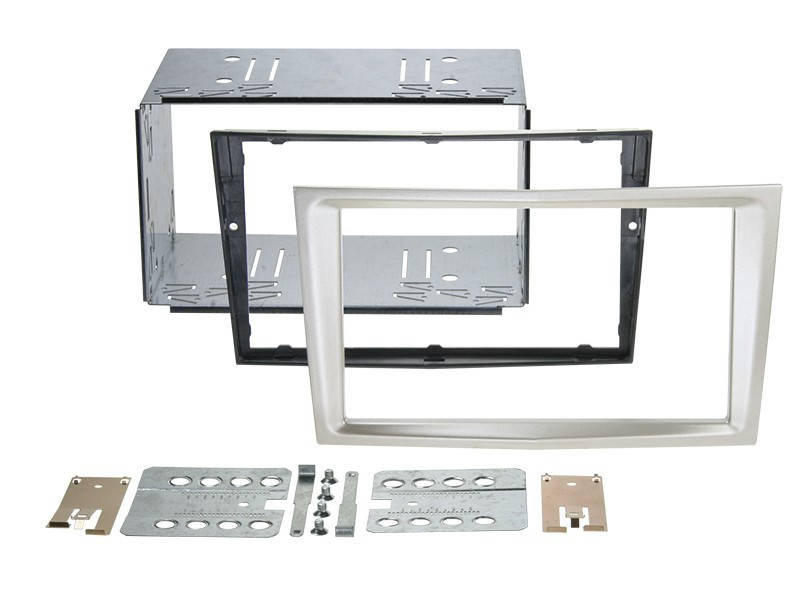 Opel Astra H, Corsa D, Zafira B dupla DIN r?di? be?p?t? keret, szat?n (satin-stone) 381230-24-5 Dupla DIN rádió beszerel? keretek 0