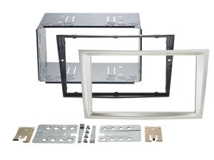  Opel Astra H, Corsa D, Zafira B dupla DIN r?di? be?p?t? keret, szat?n (satin-stone) 381230-24-5 Dupla DIN rádió beszerel? keretek
