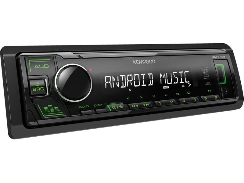 Kenwood KMM-105GY Digitális média vevő USB-vel, zöld gombvilágítással 0