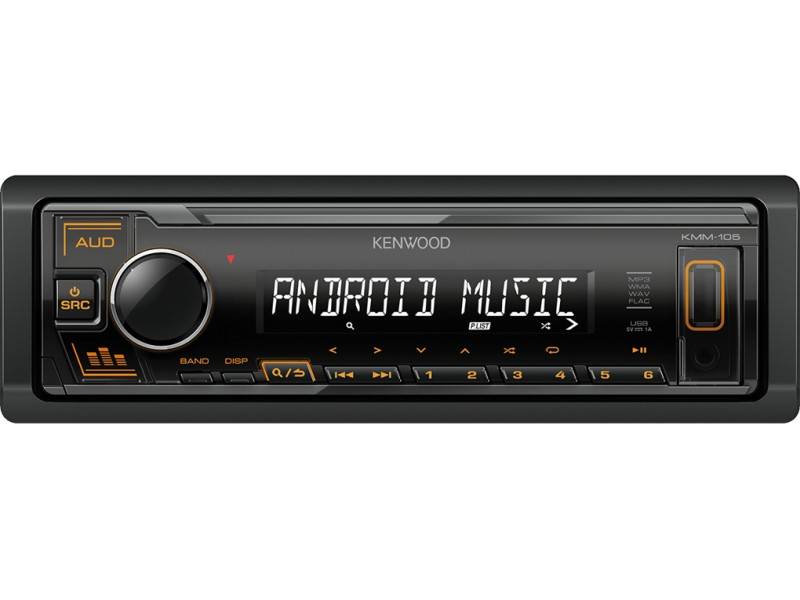 Kenwood KMM-105AY Digitális média vevő USB-vel, narancs gombvilágítással 0
