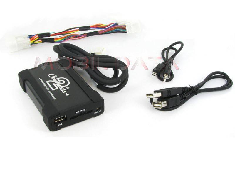 Toyota MP3/USB/SD/AUX illesztő Mini ISO csatlakozóval szerelt rádiókhoz 44UTYS002 USB illeszt? gyári rádióhoz 0
