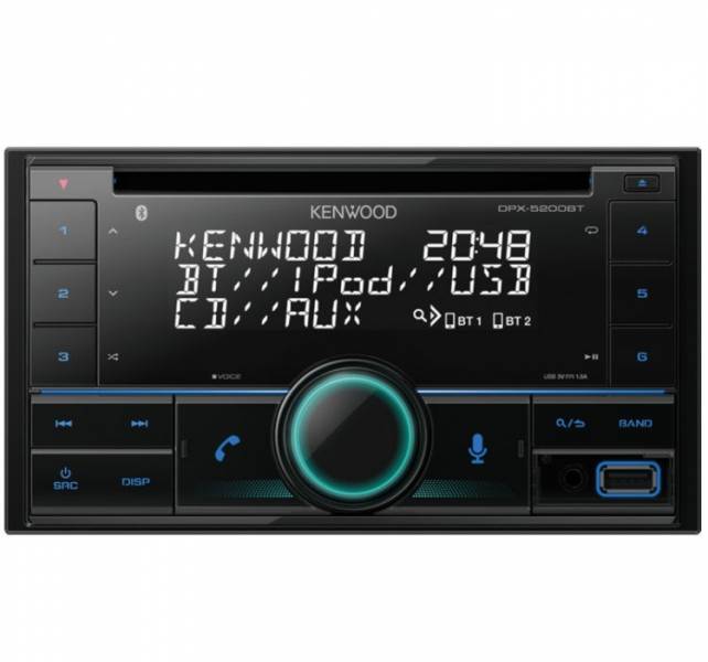 KENWOOD DPX-5200BT 2din CD autórádió 0