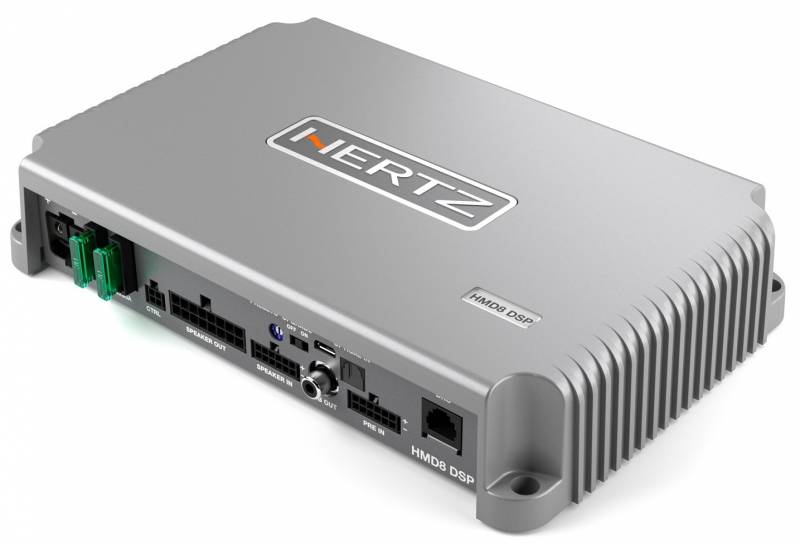 Hertz HMD8 DSP - 8 csatornás 14 v-os erősítő DSP-vel 8 csatornás autó erősítő 0