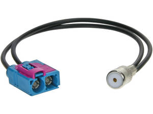  FAKRA Dupla h?vely - ISO h?vely OEM antenna adapter k?bel 520127-DUO  Autó antennák és kiegésszítők