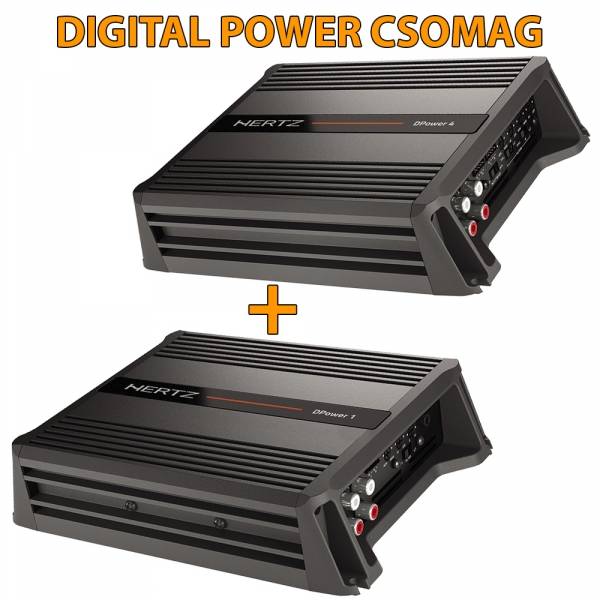 Hertz DIGITAL POWER csomag - DPower 1 + DPower 4 erősítő csomag akciós autóhifi csomag 0