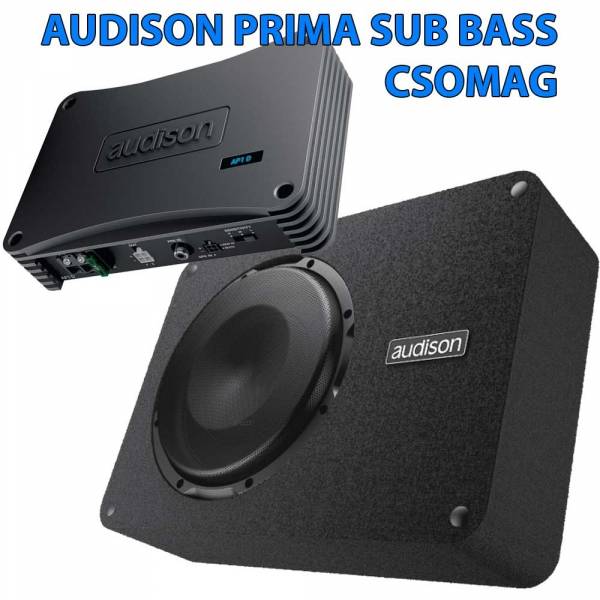 Audison Prima Sub Bass csomag - AP 1D erősítő + APBX 10DS mélynyomóláda akciós autóhifi csomag 0