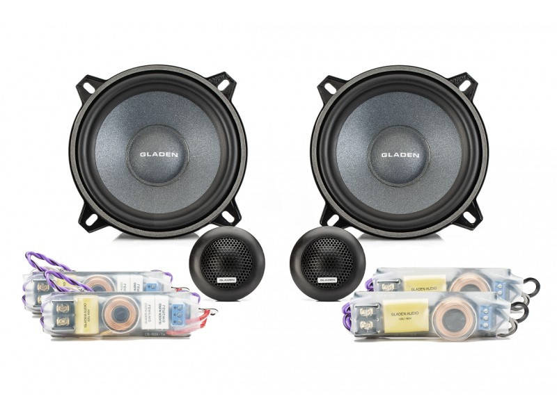 Gladen RS-X130 Sound Qulality System 2 utas 130mm komponens aut?hifi hangsz?r? szett 13 cm-es elsőszett 0