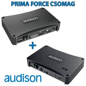 Audison Prima Force csomag - AP F8.9bit + AP F1D Prima Force erősítő csomag akciós autóhifi csomag