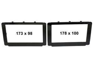  Toyota Hilux 2015-2019 dupla DIN aut?r?di? beszerel? keret f?nyes fekete 381300-40-1 Dupla DIN rádió beszerel? keretek