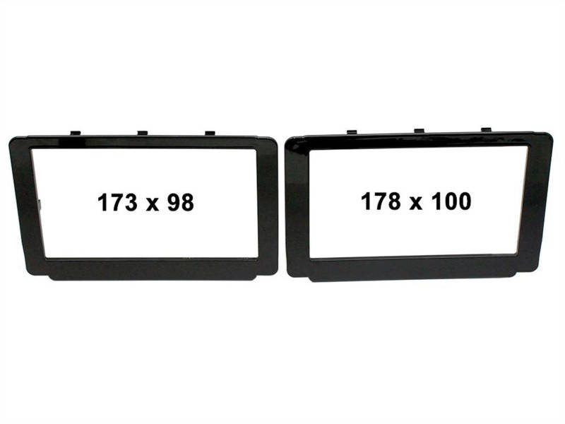 Toyota Hilux 2015-2019 dupla DIN aut?r?di? beszerel? keret f?nyes fekete 381300-40-1 Dupla DIN rádió beszerel? keretek 0