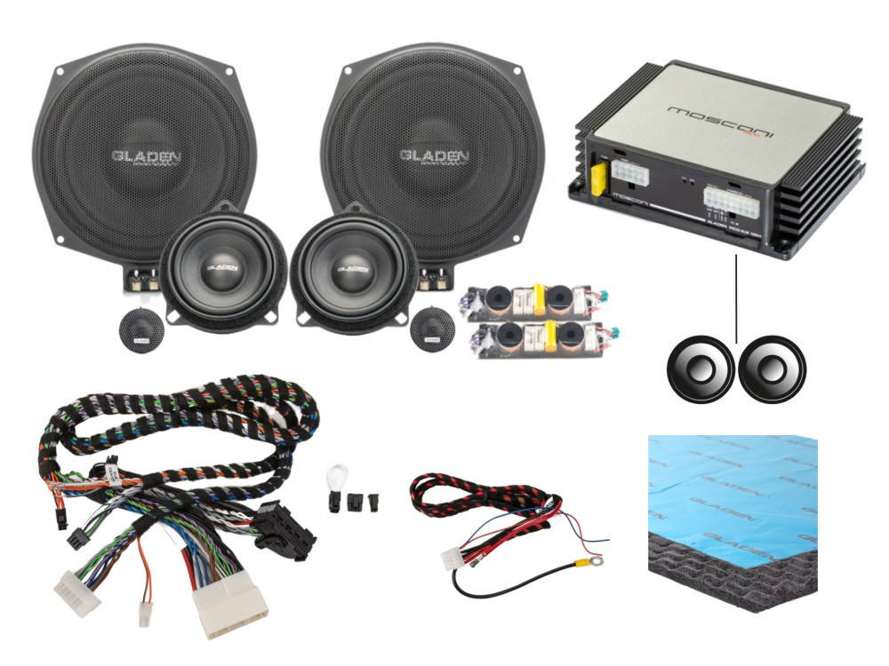 Gladen BMW Plug and Play hangrendszer hangsz?r? cser?vel G modellekhez gy?ri RAM egys?ggel GA-SU-BM-RAM-BASIC BMW specifikus hangszórók 0