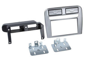  Fiat Grande Punto 2005-2010 anthracit met?l dupla DIN r?di? be?p?t? keret 381094-14-1 Autospecifikus rádiókeret 2DIN