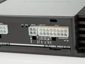 GLADEN Pico 8-10 DSP 4 csatornás erősítő DSP jelprocesszorral 4 csatornás autóhifi erősítő 2