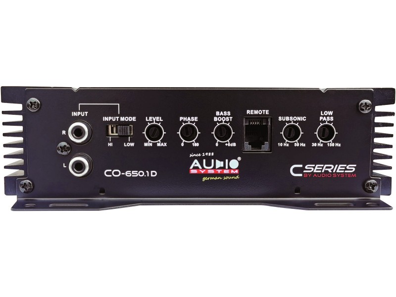 Audio System CO650.1D CO szériás 1 csatornás monó D-osztályú erősítő Mono autóerősítő 1