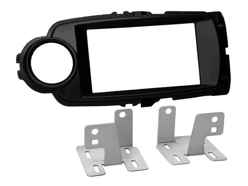 Toyota Yaris 2011-2014 dupla DIN aut?r?di? be?p?t? keret Fekete CT23TY57 Autospecifikus rádiókeret 2DIN 0
