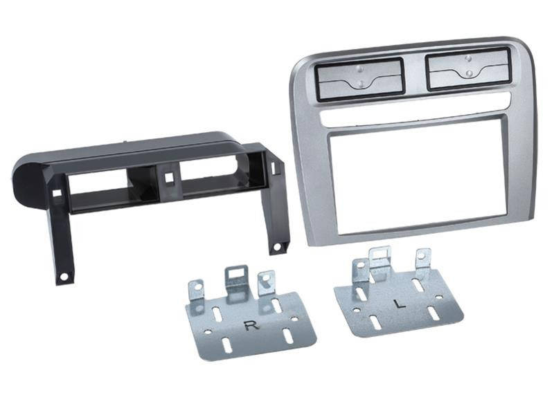 Fiat Grande Punto 2005-2010 anthracit met?l dupla DIN r?di? be?p?t? keret 381094-14-1 Autospecifikus rádiókeret 2DIN 0